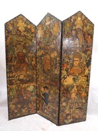Parawan w stylu wiktoriańskim 1900 rok 150x178 cm