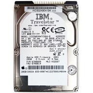 Pevný disk IBM IC25N020ATCS04-0 | PN : 07N8668 | 20GB PATA (IDE/ATA) 2,5"