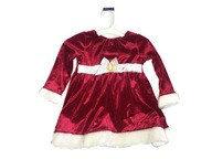 Vianočné červené plyšové šaty Holiday 86