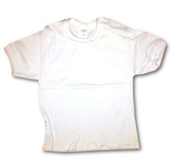 Výpredaj - Tričko krátky rukáv biela 62 cm