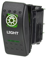 Carling переключатель ip68 переключатель led 12-24v 20a зеленый света