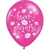 BALON na Dámsky večer - ružový HOT PARTY párty balóny sada 10ks