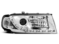 Фары перед skoda octavia 1 00-10 хром, хромом led светодиоды, леды - фото