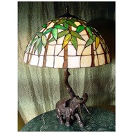 Autorská lampa SLON z bronzu Tiffany ArtJaniszewski