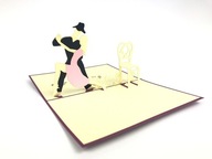 Tancujúci Pár Pohľadnica 3D Pozvánka Blahoželáme Darček Narodeniny Meniny