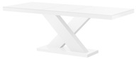Rozkladací stôl XENON biely Vysoký LESK HUB