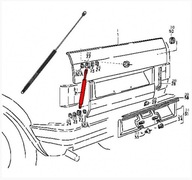 Pohonná zadná klapka GOLF mk1 CABRIOLET