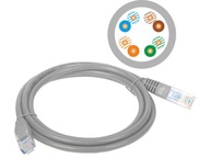 Patchcord UTP Kat.5e 10m sieťový LAN ALANTEC