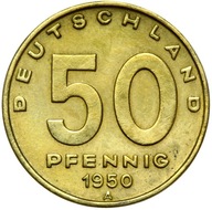 Niemcy DDR - moneta - 50 Pfennig 1950 A - FABRYKA