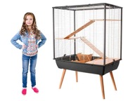 VELKÁ KLEC ZÁCHOD PRO KRÁLÍKA MORČETE HLODAVCŮ NEO COSY