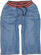 MOTHERCARE jeansy z podszewką polarową 66 cm