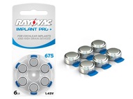 Rayovac 6x Načúvacie batérie pre načúvací prístroj IMPLANT PRO+ typ 675