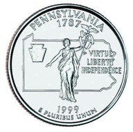 25 cent (1999) Stany USA - Pennsylvania Mennica Philadelphia