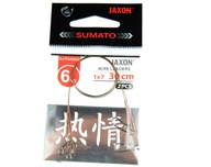 2ks oceľový náväzec JAXON SUMATO 1x7 30cm 6kg