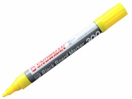 Marker kredowy Snowman 300 2-5mm żółty do tablicy szyb witryn zmazywalny