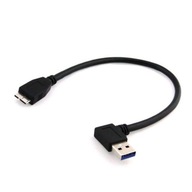 Kabel Kątowy USB 3.0 - USB Micro 3.0 Typ B PRAWY