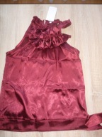 BLUZKA BORDOWA WIĄZANA rozm L