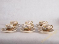 Kpl 6 Filiżanek Do małej Kawy 1900r Satsuma