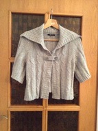 SWETEREK ZAPINANY DUNNES M SZARY WEŁNA WARKOCZE