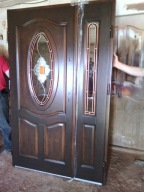 DRZWI ZEWNĘTRZNE DREWNIANE DWUSKRZYDŁOWE Dz42