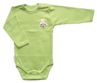 r. 68 body Bajkuś zielone długi rękaw - Ewa Klucze