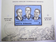 Rumunia - śmierć kosmonautów - Mi. bl.85 kasowany