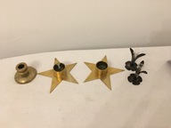 Swieczniki, Lichtarzyki mosiezne 5 sztuk