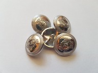 GUZIK METALOWY- SREBRNY- HERB - guziki - 20 mm