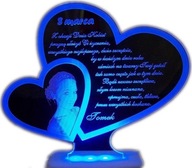 DZIEŃ KOBIET 8 MARCA PODŚWIETLANA STATUETKA ZDJĘCIE