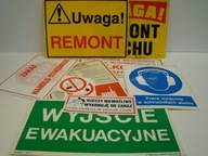 TABLICE INSTRUKCJE BHP RÓŻNE 1kpl =15szt