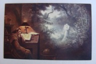 MARZENIA ZAKONNIKA LAMPA przedwojenna POCZTÓWKA