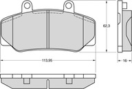 Klocki hamulcowe Volvo 740/760/780/940