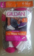 Gildan Ladies No Show Socks 6 par skarpety WGP USA