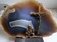 MIN 1474/A AGAT Brazylia poler i motyw sakralny