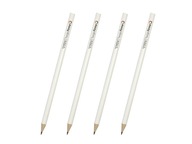 Biele ceruzky s vlastným tlačovým logom - plná farba