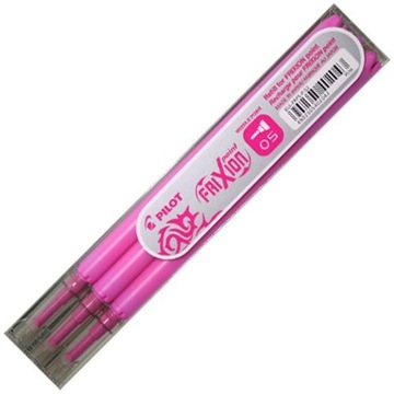 WKŁADY PILOT FRIXION 0,5MM RÓŻOWY ZMAZYWALNY 3 SZT