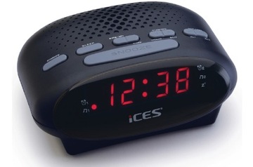 РАДИО ЧАСЫ FM-РАДИО ЧАСЫ iCes ICR-210 ЧЕРНЫЕ