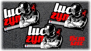 LUCZYN WLEPA NAKLEJKA BIG LOGO CZARNE TŁO | NR#2