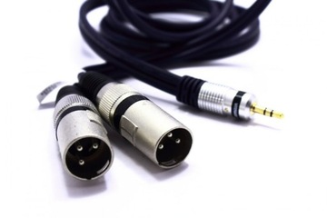 КАБЕЛЬ 2X XLR JACK 3,5 AUX 5 м MK32 VITALCO