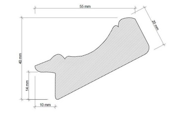 КаркасКАРКАС, деревянный, фрезерованный, морилка, 50х40 БУНЕТ