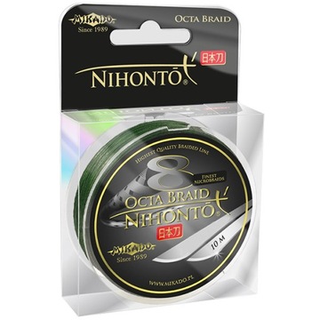 Mikado Nihonto Octa Braid 0,14 зеленый 10м