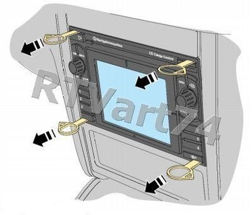 КЛЮЧИ крючки СЪЕМНИКИ VW PASSAT 3B/3BG/3C B5/B6 RNS