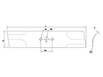 НОЖ АЭРАТОР ВЕЛТИКУЛЯТОР NAC LS50 LP50 S511 V/VH