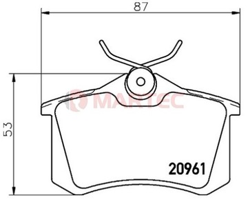 Диски 232мм + колодки ЗАДНИЕ VW GOLF 4 апреля 1997-2006 гг.