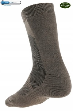 Mil-Tec Skarpety Termoaktywne Krótkie COOLMAX Oliv 42-43