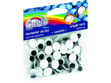 OCZKA SAMOPRZYLEPNE 12mm CONFETTI FIORELLO GR-KE80
