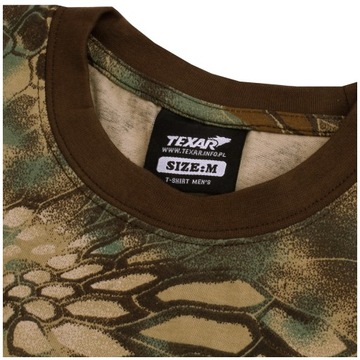 ФУТБОЛКА МУЖСКАЯ ПОД УНИФОРМУ, ХЛОПОК TEXAR CAMOUFLAGE GREEN SNAKE L