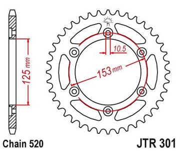 Honda CRF 250 L 13-18 Комплект привода DiD X-Ring