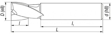 РЕЗКА С ХВОСТОВИКОМ DIN 327-B 7,5 K HSS FENES