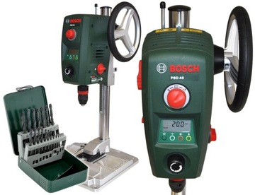 НАСТОЛЬНАЯ ДРЕЛЬ PBD 40 BOSCH + 19 сверл BOSCH